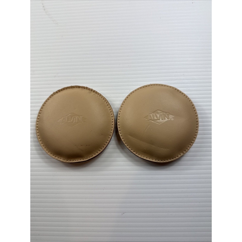 2 Alvin Architectural Drafting Leather Paper Weight 3.5"